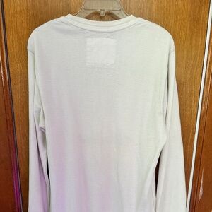 Aeropostale // white thermal graphic long sleeve shirt, mens large, vintage 2000